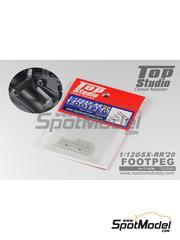 Top Studio: Estribera escala 1/12 - Suzuki GSX-RR - piezas de resina - para la referencia de Tamiya TAM14139