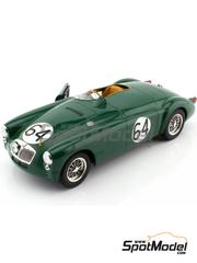 Triple9 Collection: Diecast model car 1/18 scale - MG EX182 MG Cars Ltd Team #64 - Ted Lund (GB) + Hans Waeffler (CH) - 24 Hours Le Mans 1955 - metal parts, plastic parts and rubber parts