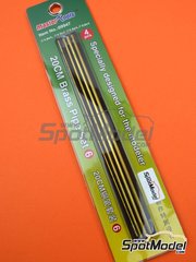 Trumpeter: Material - Tubos de latn - Brass Pipe Set 6 - piezas de metal - 4 unidades