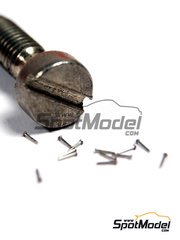 Tuner Model Manufactory: Detail - Slotted type rivets 0.6 - metal pieces - 20 units