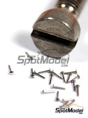 Tuner Model Manufactory: Detail - Slotted type rivets 0.8mm - metal pieces - 20 units