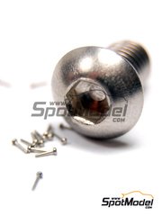 Tuner Model Manufactory: Detail - Tapered type allen head rivets 0.7mm - metal pieces - 20 units