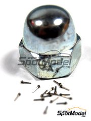 Tuner Model Manufactory: Detail - Hex flange rivets ball cap type 0.6 mm - metal pieces - 20 units