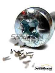 Tuner Model Manufactory: Detail - Cross type rivets 0.8 mm - metal pieces - 20 units