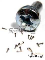 Tuner Model Manufactory: Detail - Cross type rivets 0.9 mm - metal pieces - 20 units