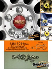 Tuner Model Manufactory: Detail 1/24 scale - Wheel nut - 20 units
