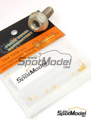 Tuner Model Manufactory: Detail - Copper hex rivets with flanges 1.0mm - metal pieces - 20 units