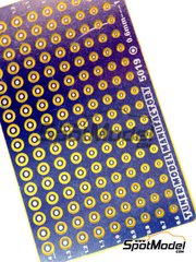 Tuner Model Manufactory: Detail - 0.6 to 1.40 mm round rivets - photo-etched parts