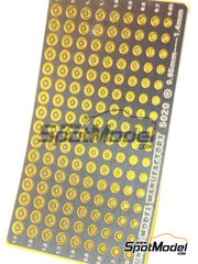 Tuner Model Manufactory: Detail - 0.65 to 1.40 mm round washers - photo-etched parts