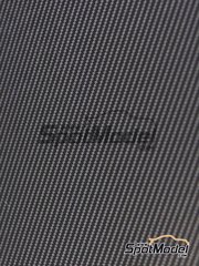 Tuner Model Manufactory: Carbon fiber decal - Till gradient carbon fiber decal black and silver - small size