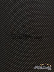 Tuner Model Manufactory: Carbon fiber decal - Till gradient carbon fiber decal black and golden - small size
