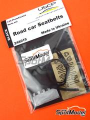 USCP: Seatbelts 1/24 scale - Road car seatbelts - photo-etched parts, resin parts and seatbelt fabric - 5 units