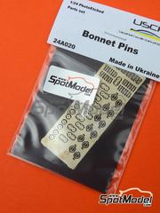 USCP: Cierres de capot escala 1/24 - Cierres de capot - fotograbados y manual de instrucciones