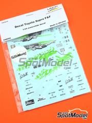 USCP: Marking / livery 1/24 scale - Toyota Supra sponsored by Fast & Furious - water slide decals - for USCP reference 24T011