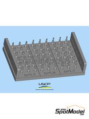USCP: Detail 1/24 scale - Tire Valves  - resin parts - 54 units