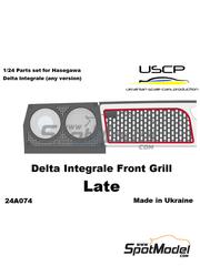 USCP: Detail up set 1/24 scale - Lancia Delta Integrale Late - 3D printed parts, photo-etched parts, resin parts and water slide decals - for Hasegawa references 20433, 25013, CR-13, 20457, 20507, 20548, 20601, 20648, 20685, 25015, CR-15, HACR15, 25015 and CR-15