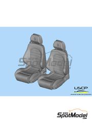 USCP: Seat 1/24 scale - Ferrari 550 Maranello seats - 3D printed parts and resin parts - for Fujimi references FJ12237, RS-6, FJ12270, FJ126531 and RS-117 - 2 units image