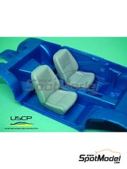 USCP: Asientos escala 1/24 - Asientos para Alpine A110 - piezas de resina - para las referencias de Tamiya TAM24185, TAM24278 y TAM89676 - 2 unidades