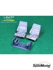 USCP: Seat 1/24 scale - Recaro LSB seats - 3D printed parts and resin parts - 2 units image