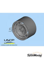 USCP: Rims and tyres set 1/24 scale - BMW 2002 Turbo 14 inches - 3D printed parts and rubber parts - 4 units