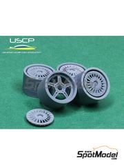 USCP: Rims and tyres set 1/24 scale - BMW Styling 20 17 inches - 3D printed parts and rubber parts - 4 units