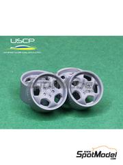 USCP: Rims and tyres set 1/24 scale - BMW styling 23 17 inches - 3D printed parts and rubber parts - 4 units