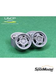 USCP: Rims and tyres set 1/24 scale - BMW styling 24 17 inches - 3D printed parts and rubber parts - 4 units