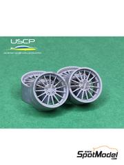 USCP: Rims and tyres set 1/24 scale - BMW styling 32 17 inches - 3D printed parts and rubber parts - 4 units