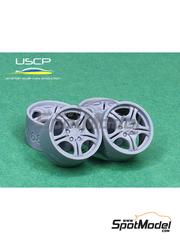 USCP: Rims and tyres set 1/24 scale - BMW Styling 68 17 inches - 3D printed parts and rubber parts - 4 units
