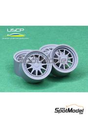 USCP: Rims and tyres set 1/24 scale - Hartge 17 inch - 3D printed parts and rubber parts - 4 units image
