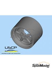 USCP: Rims and tyres set 1/24 scale - OZ Mito 17 inch - 3D printed parts and rubber parts - 4 units image