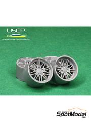 USCP: Rims and tyres set 1/24 scale - BMW Styling 65 18 inches - 3D printed parts and rubber parts - 4 units