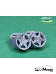 USCP: Rims and tyres set 1/24 scale - BMW styling 35 16 inches - 3D printed parts and rubber parts - 4 units