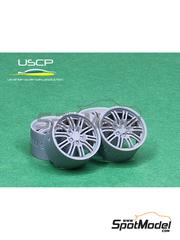 USCP: Rims and tyres set 1/24 scale - BMW Styling 67 18 inches - 3D printed parts and rubber parts - 4 units