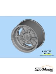 USCP: Llantas escala 1/24 - Alpine A110 - Llantas 13 pulgadas - piezas impresas en 3D - para las referencias de Tamiya TAM24185, TAM24278 y TAM89676 - 4 unidades