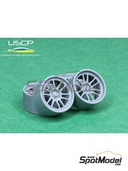 USCP: Rims and tyres set 1/24 scale - Cosmis XT 18 inches - 3D printed parts and rubber parts - 4 units