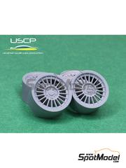 USCP: Set de llantas y neum�ticos escala 1/24 - Maxilite Alpina Style 17 pulgadas - piezas impresas en 3D y piezas de goma - 4 unidades