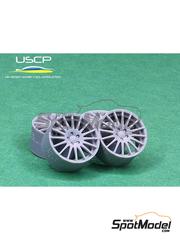 USCP: Rims and tyres set 1/24 scale - OZ Racing Superturismo WRC 16 inches - 3D printed parts and rubber parts - 4 units image