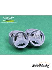 USCP: Rims and tyres set 1/24 scale - Brabus Monoblock 2 18 inches - 3D printed parts and rubber parts - 4 units