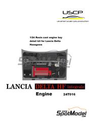 USCP: Engine 1/24 scale - Lancia Delta HF integrale - resin parts - for Hasegawa references 20331, 24002, 24009 and 241091 image