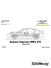 USCP: Transkit 1/24 scale - Subaru Impreza WRX STI Sedan 2010 - resin parts and other materials - for Aoshima references 004913 and 049747