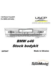 USCP: Transkit 1/24 scale - BMW 320i e46 Stock Bodykit - resin parts - for Nunu references PN24007, NU-24007, PN24033, NU-24033, PN24033.OUTLET, PN24041, PN24047 and NU-24047