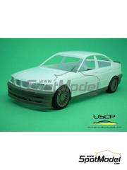 USCP: Transkit 1/24 scale - BMW 320i Alpina e46 Sedan - resin parts, rubber parts, water slide decals and assembly instructions - for Nunu references PN24007, NU-24007, PN24033, NU-24033 and PN24041