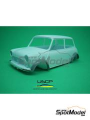 USCP: Detalle escala 1/24 - Pasos de rueda Mini MPI  - piezas de resina - para las referencias de Hasegawa 20671, 20694, 20721, 20765, 21154, HC54,  HC-54, 21157 y HC57 - 4 unidades