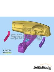 USCP: Dashboard 1/24 scale - BMW M5 e39 RHD dashboard conversion set - 3D printed parts - for USCP reference USCP-24K004 image