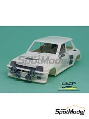 USCP: Detail up set 1/24 scale - Renault 5 Turbo Rally - 3D printed parts, water slide decals and assembly instructions - for Tamiya reference TAM24027