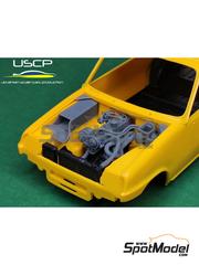 USCP: Detail up set 1/24 scale - Renault 5 Alpine engine bay detail-up - 3D printed parts - for Italeri references 3651, ITA3651, 3651S, 3652 and 3695