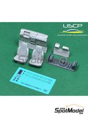 USCP: Detail up set 1/24 scale - Renault 5 Turbo 2 - 3D printed parts, resin parts and water slide decals - for Tamiya references TAM24024 and TAM24368