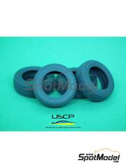 USCP: Tyre set 1/24 scale - Falken 10 inch - 3D printed parts - for USCP references 24P183 and 24P184 - 4 units