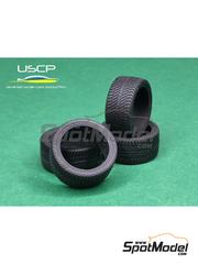 USCP: Tyre set 1/24 scale - Dunlop SP Sport 2000 16 inch Normal Profile - rubber parts - 4 units